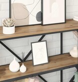 VidaXL Wandtafel met plank Artisan Eiken 180 x 30 x 75 cm Bewerkt hout