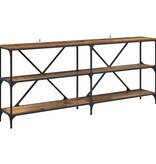 VidaXL Wandtafel met plank Oud Hout 180 x 30 x 75 cm Bewerkt hout