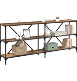 VidaXL Wandtafel met plank Oud Hout 180 x 30 x 75 cm Bewerkt hout