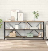 VidaXL Wandtafel met plank Artisan Eiken 160 x 30 x 75 cm Bewerkt hout