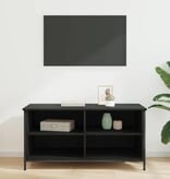 VidaXL TV-kast Zwart Eiken 100 x 40 x 50 cm Bewerkt hout