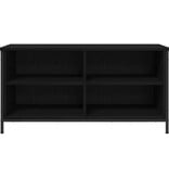 VidaXL TV-kast Zwart Eiken 100 x 40 x 50 cm Bewerkt hout