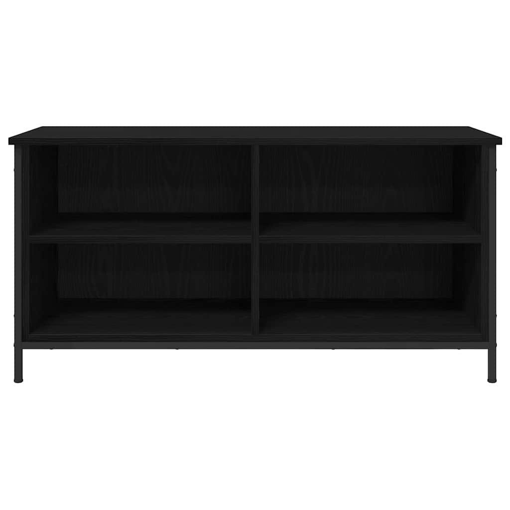 VidaXL TV-kast Zwart Eiken 100 x 40 x 50 cm Bewerkt hout