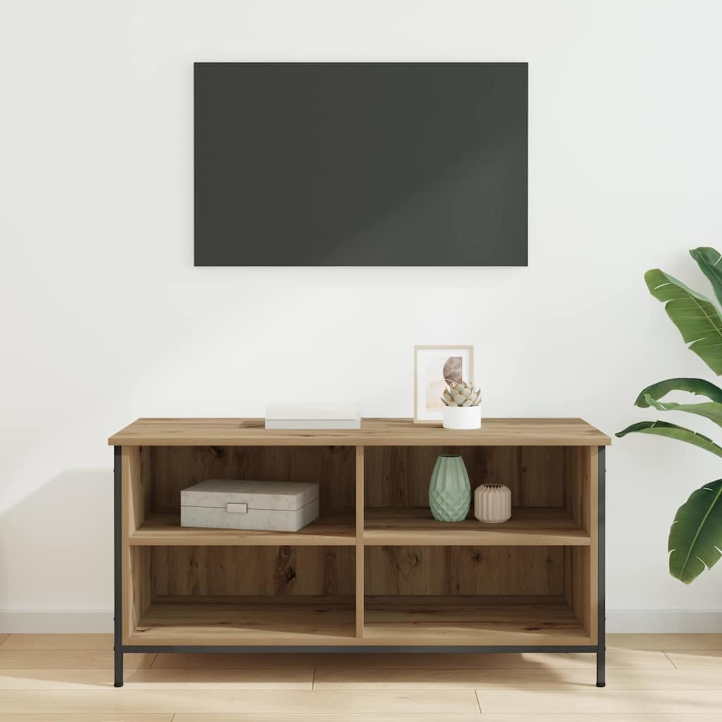 VidaXL TV-kast Artisan Eiken 100 x 40 x 50 cm Bewerkt hout