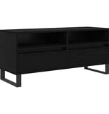 VidaXL TV-kast met lade Zwart Eiken 100 x 34,5 x 44,5 cm