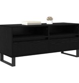 VidaXL TV-kast met lade Zwart Eiken 100 x 34,5 x 44,5 cm