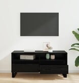 VidaXL TV-kast met lade Zwart Eiken 100 x 34,5 x 44,5 cm