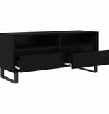 VidaXL TV-kast met lade Zwart Eiken 100 x 34,5 x 44,5 cm