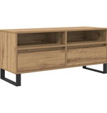 VidaXL TV-kast met lade Artisan Eiken 100 x 34,5 x 44,5 cm