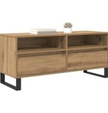 VidaXL TV-kast met lade Artisan Eiken 100 x 34,5 x 44,5 cm