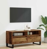 VidaXL TV-kast Oud Hout 100 x 34,5 x 44,5 cm Gemonteerd hout en ijzer