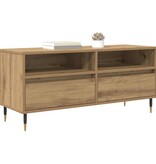 VidaXL TV-kast met lade Artisan Eiken 100 x 34,5 x 44,5 cm