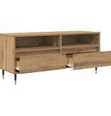 VidaXL TV-kast met lade Artisan Eiken 100 x 34,5 x 44,5 cm