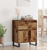 VidaXL Dressoir Oud Hout 60 x 35 x 70 cm Gemonteerd hout en ijzer