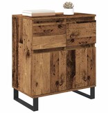 VidaXL Dressoir Oud Hout 60 x 35 x 70 cm Gemonteerd hout en ijzer