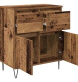 VidaXL Dressoir Oud Hout 60 x 35 x 70 cm Gemonteerd hout en ijzer