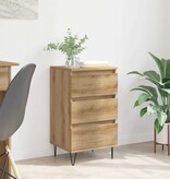 VidaXL Dressoir Artisan Eiken 40 x 35 x 70 cm Gemonteerd hout en ijzer