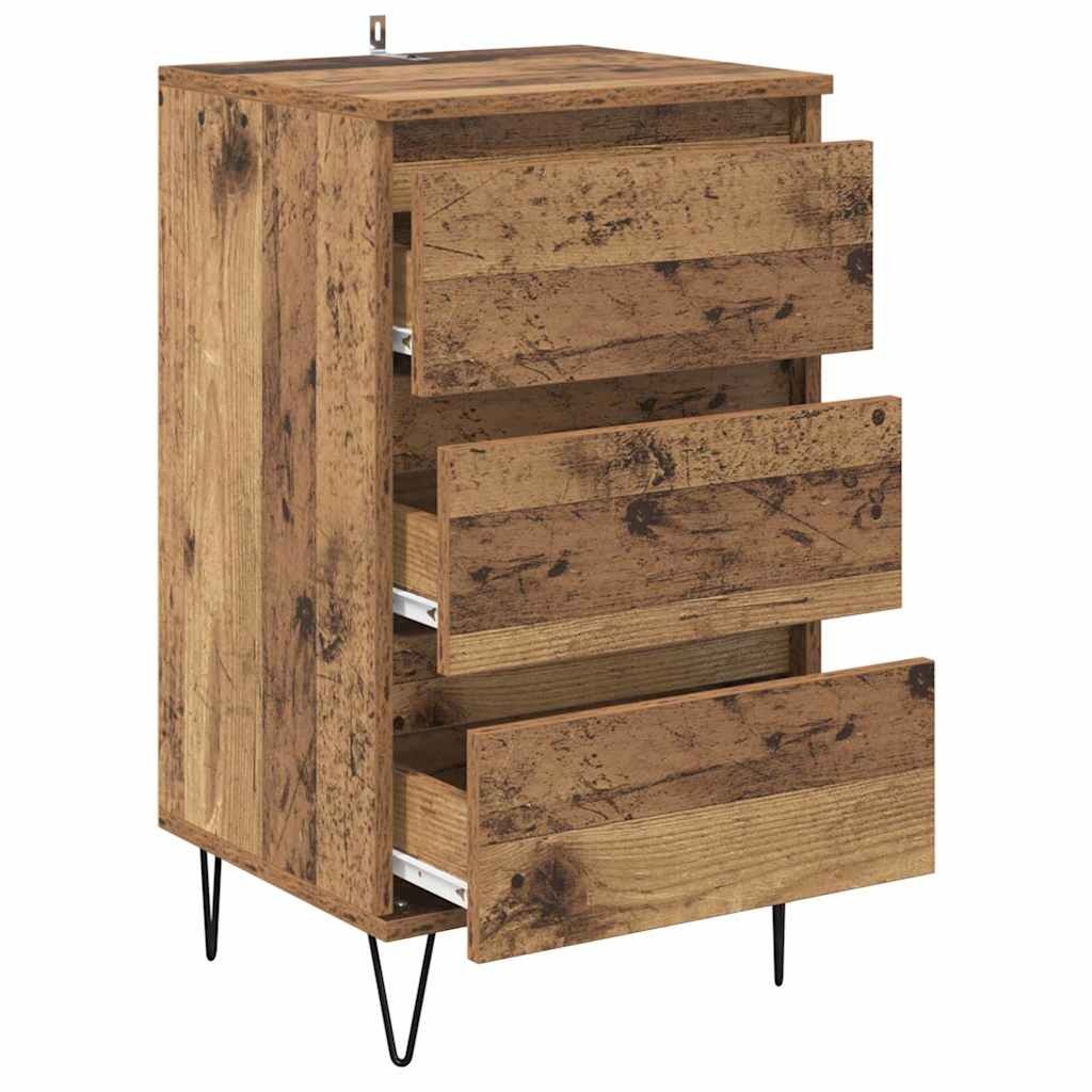 VidaXL Dressoir Oud Hout 40 x 35 x 70 cm Gemonteerd hout en ijzer