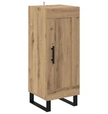 VidaXL Dressoir Artisan Eiken 34,5 x 34 x 90 cm