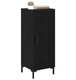 VidaXL Dressoir Olden Zwart Eiken 34,5 x 34 x 90 cm