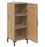 VidaXL Dressoir Olden Artisan Eiken 34,5 x 34 x 90 cm