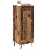 VidaXL Dressoir Oud Hout 34,5 x 34 x 90 cm Gemonteerd hout en ijzer