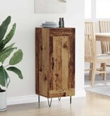 VidaXL Dressoir Oud Hout 34,5 x 34 x 90 cm Gemonteerd hout en ijzer