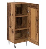 VidaXL Dressoir Oud Hout 34,5 x 34 x 90 cm Gemonteerd hout en ijzer