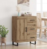 VidaXL Dressoir met lade Artisan Eiken 69,5 x 34 x 90 cm