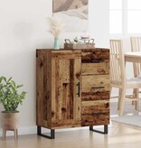 VidaXL Dressoir Oud Hout 69,5 x 34 x 90 cm Gemonteerd hout en ijzer