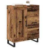 VidaXL Dressoir Oud Hout 69,5 x 34 x 90 cm Gemonteerd hout en ijzer