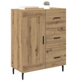 VidaXL Dressoir met lade Artisan Eiken 69,5 x 34 x 90 cm