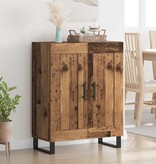 VidaXL Dressoir Oud Hout 69,5 x 34 x 90 cm Gemonteerd hout en ijzer