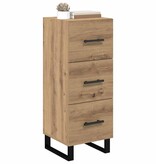 VidaXL Dressoir met lade Artisan Eiken 34,5 x 34 x 90 cm