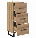 VidaXL Dressoir met lade Artisan Eiken 34,5 x 34 x 90 cm