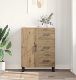 VidaXL Dressoir met lade Artisan Eiken 69,5 x 34 x 90 cm