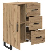 VidaXL Dressoir met lade Artisan Eiken 69,5 x 34 x 90 cm