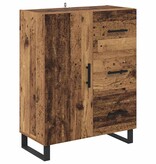 VidaXL Dressoir Oud Hout 69,5 x 34 x 90 cm Gemonteerd hout en ijzer
