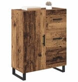 VidaXL Dressoir Oud Hout 69,5 x 34 x 90 cm Gemonteerd hout en ijzer