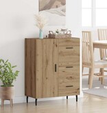 VidaXL Dressoir met lade Artisan Eiken 69,5 x 34 x 90 cm