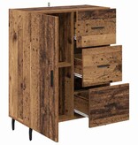 VidaXL Dressoir Oud Hout 69,5 x 34 x 90 cm Gemonteerd hout en ijzer