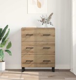 VidaXL Dressoir met lade Artisan Eiken 69,5 x 34 x 90 cm