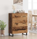 VidaXL Dressoir Oud Hout 69,5 x 34 x 90 cm Gemonteerd hout en ijzer