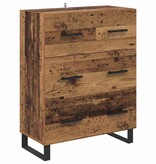 VidaXL Dressoir Oud Hout 69,5 x 34 x 90 cm Gemonteerd hout en ijzer