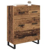 VidaXL Dressoir Oud Hout 69,5 x 34 x 90 cm Gemonteerd hout en ijzer