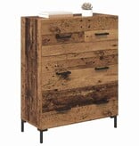 VidaXL Dressoir Oud Hout 69,5 x 34 x 90 cm Gemonteerd hout en ijzer