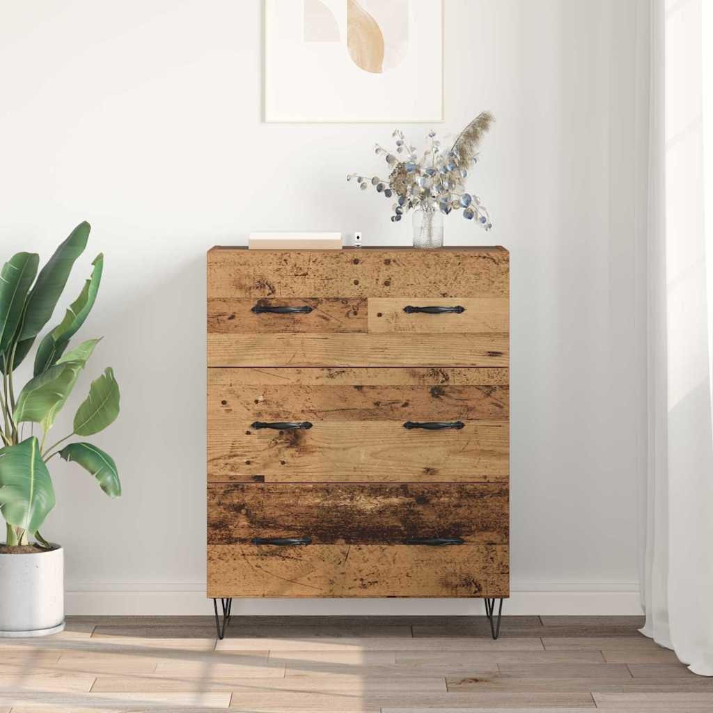 VidaXL Dressoir Oud Hout 69,5 x 34 x 90 cm Gemonteerd hout en ijzer