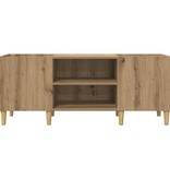 VidaXL Platenkast Artisan Eiken 121 x 38 x 48 cm Bewerkt hout