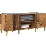 VidaXL Platenkast Oud Hout 121 x 38 x 48 cm Bewerkt hout