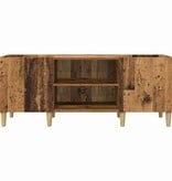 VidaXL Platenkast Oud Hout 121 x 38 x 48 cm Bewerkt hout
